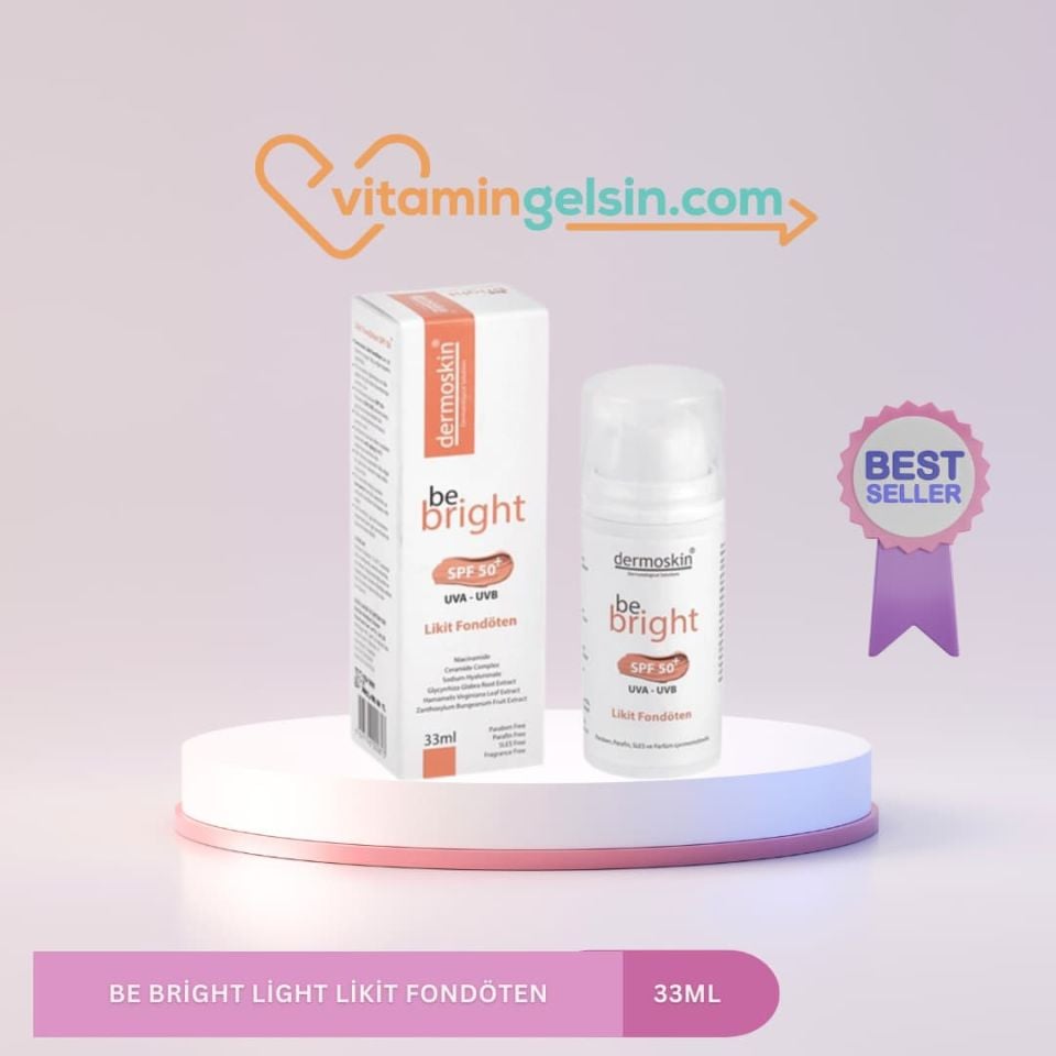 Dermoskin Be Bright Light Likit Fondöten 33 ml