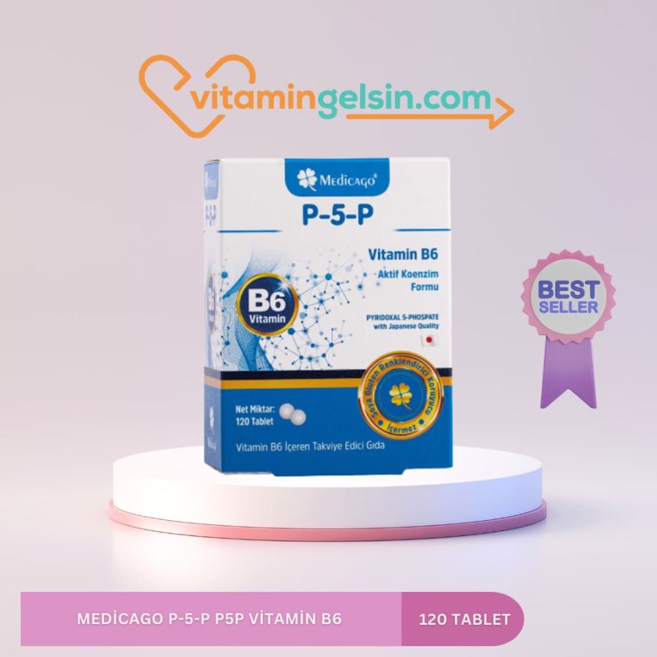 Medicago P-5-P P5P Vitamin B6 120 Bitkisel Kapsül