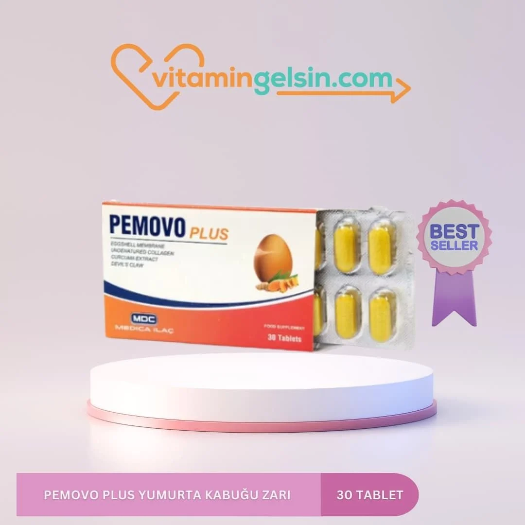 Pemovo Plus Yumurta Kabuğu Zarı 30 Tablet
