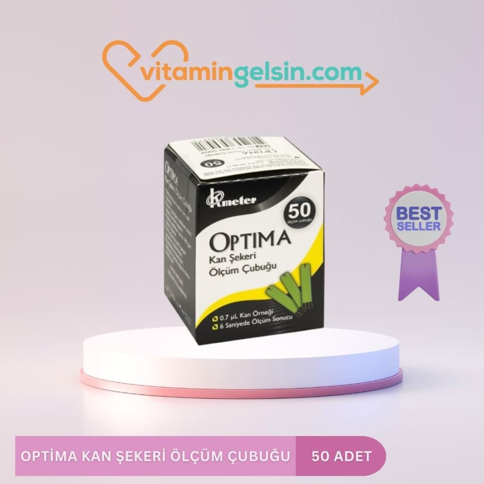 Optima Kan Şekeri Ölçüm Çubuğu 50'li